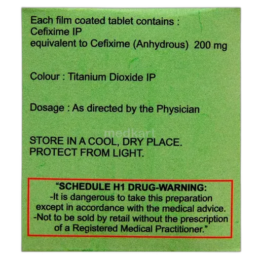 cefolac 200mg tablet 10's
